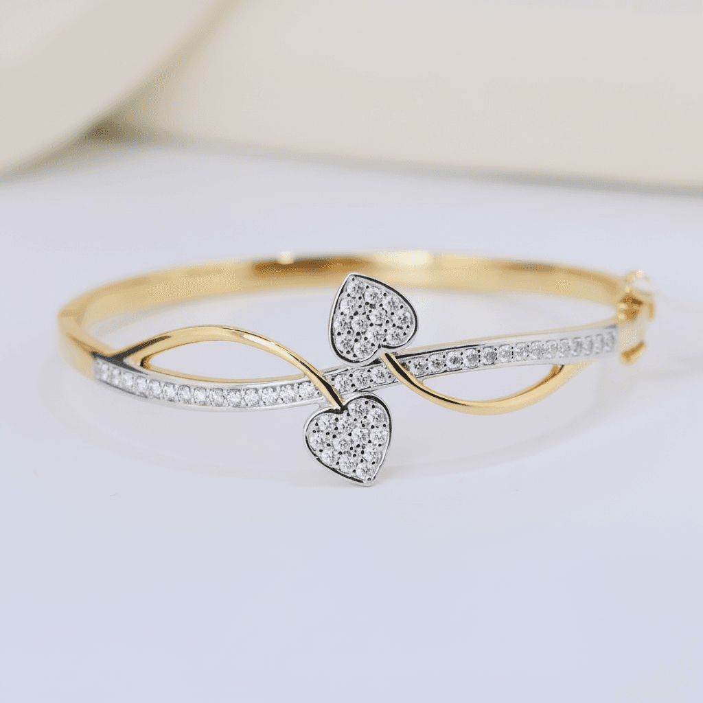 Heart Diamond Bangle — SK002