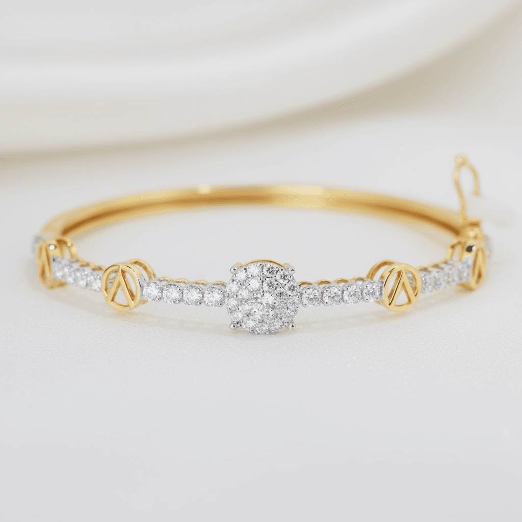 Flower Cluster Bangle — SK003