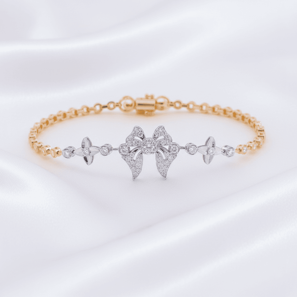 Fleur-de-lis Diamond Bracelet — BR001