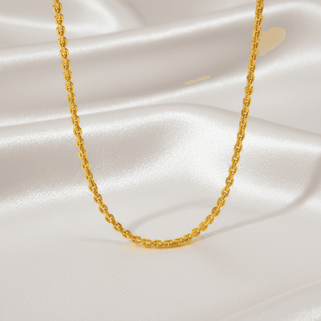 Gold Cable Chain Necklace — CN016