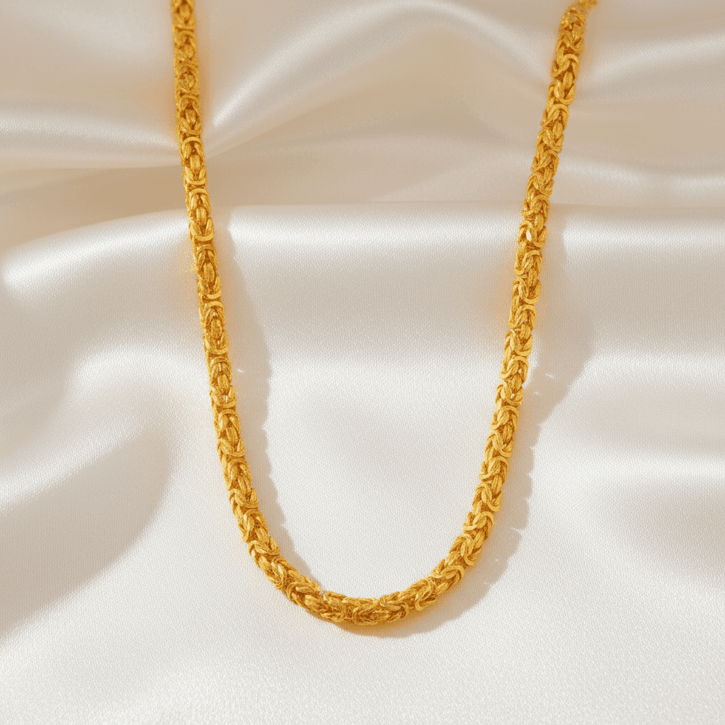 Gold Byzantine Chain Necklace — CN019