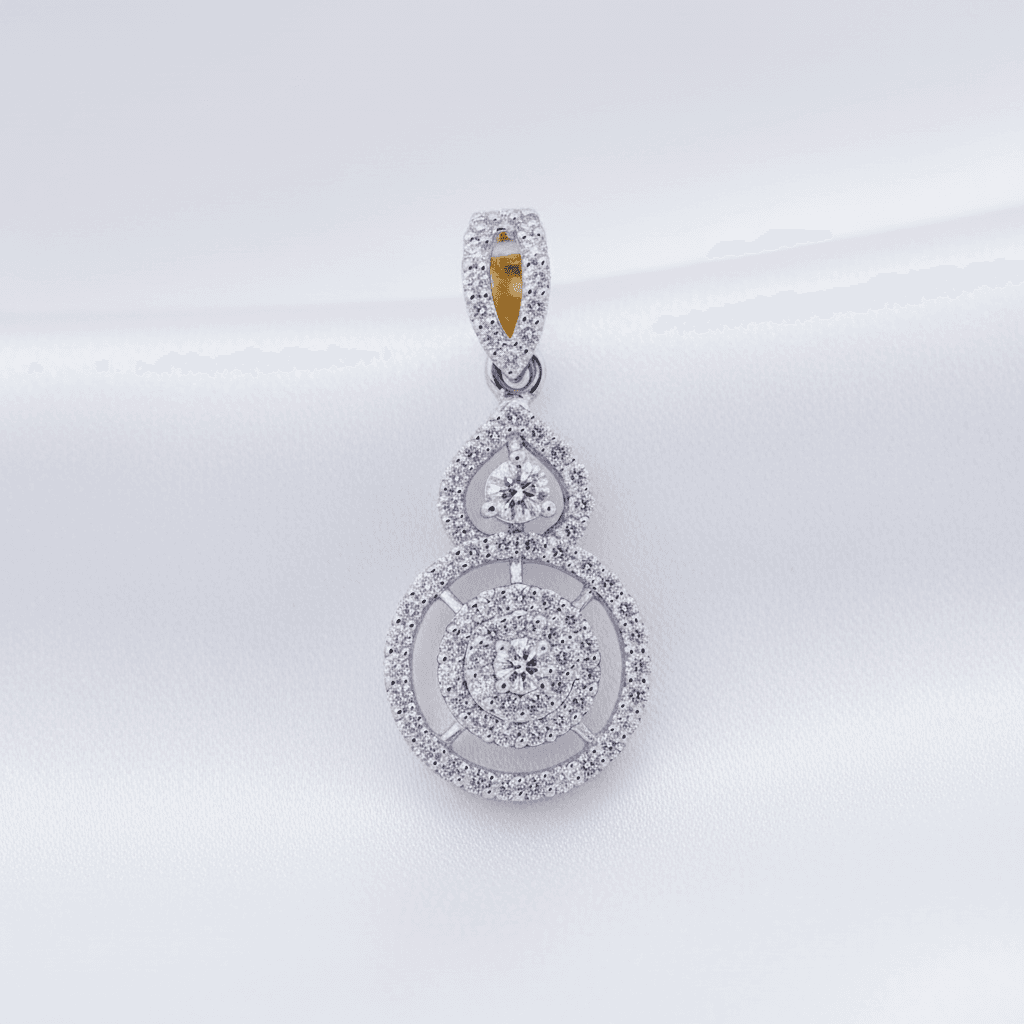 Diamond Pendant (White Gold) — P07443