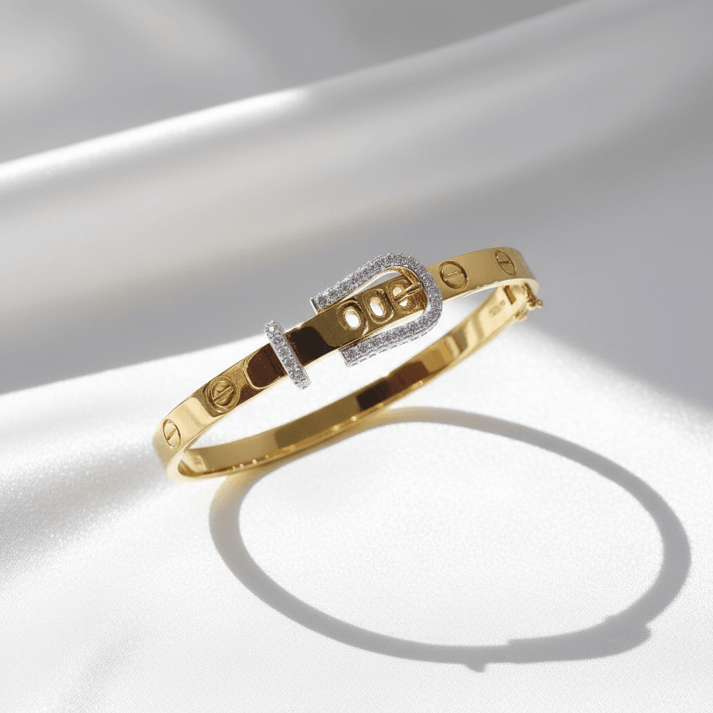 Buckle Diamond Bangle