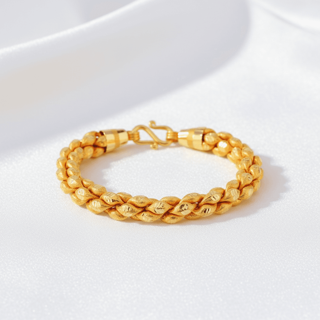 Braided Rope Gold Bracelet
