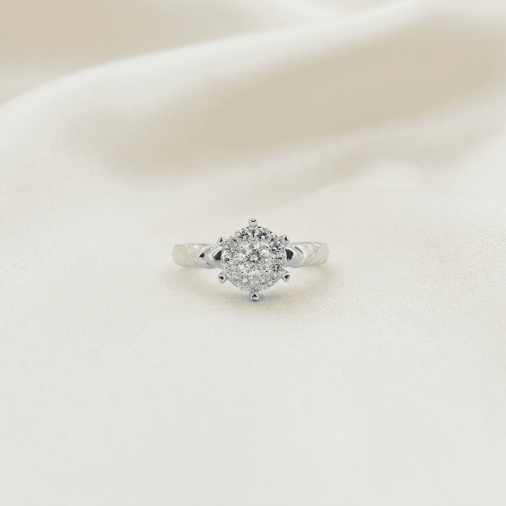 Radiant Halo Cluster Ring