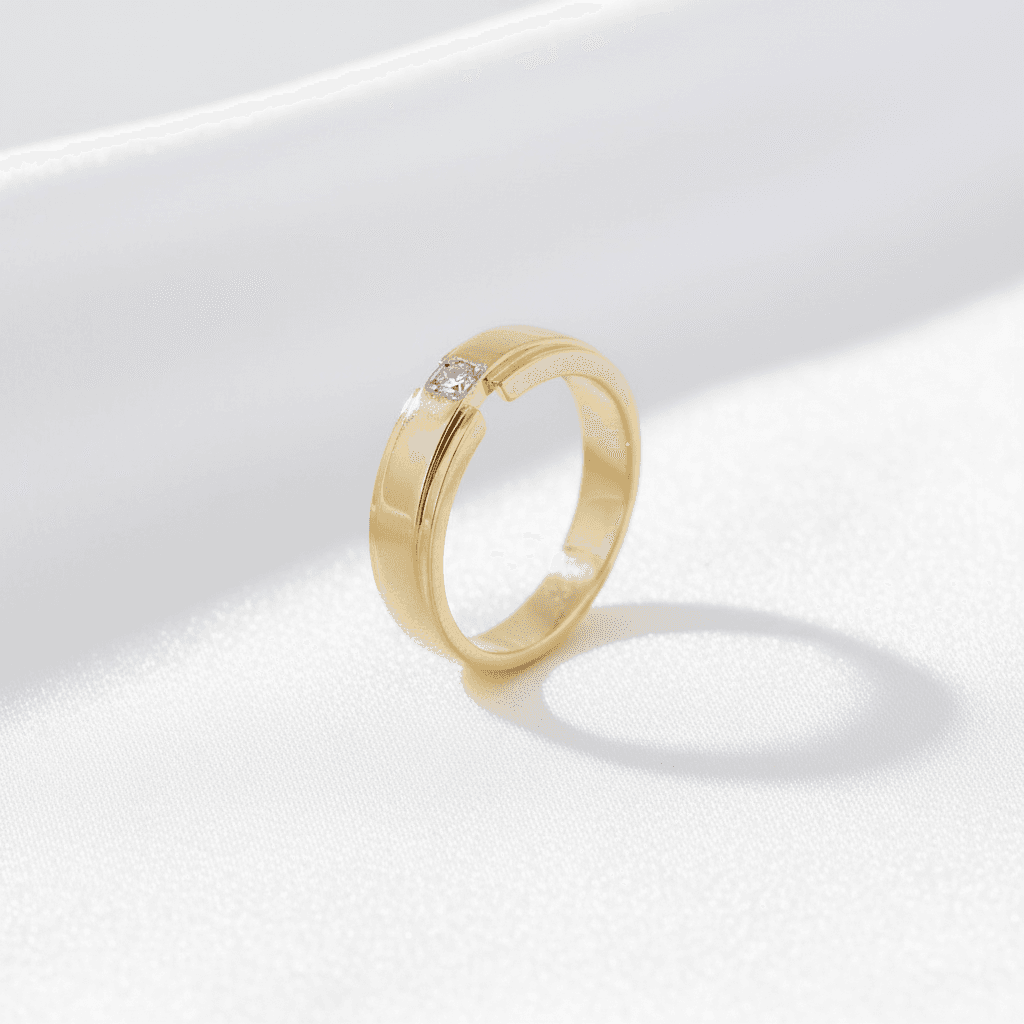 Men's Minimalist Tension Diamond Ring