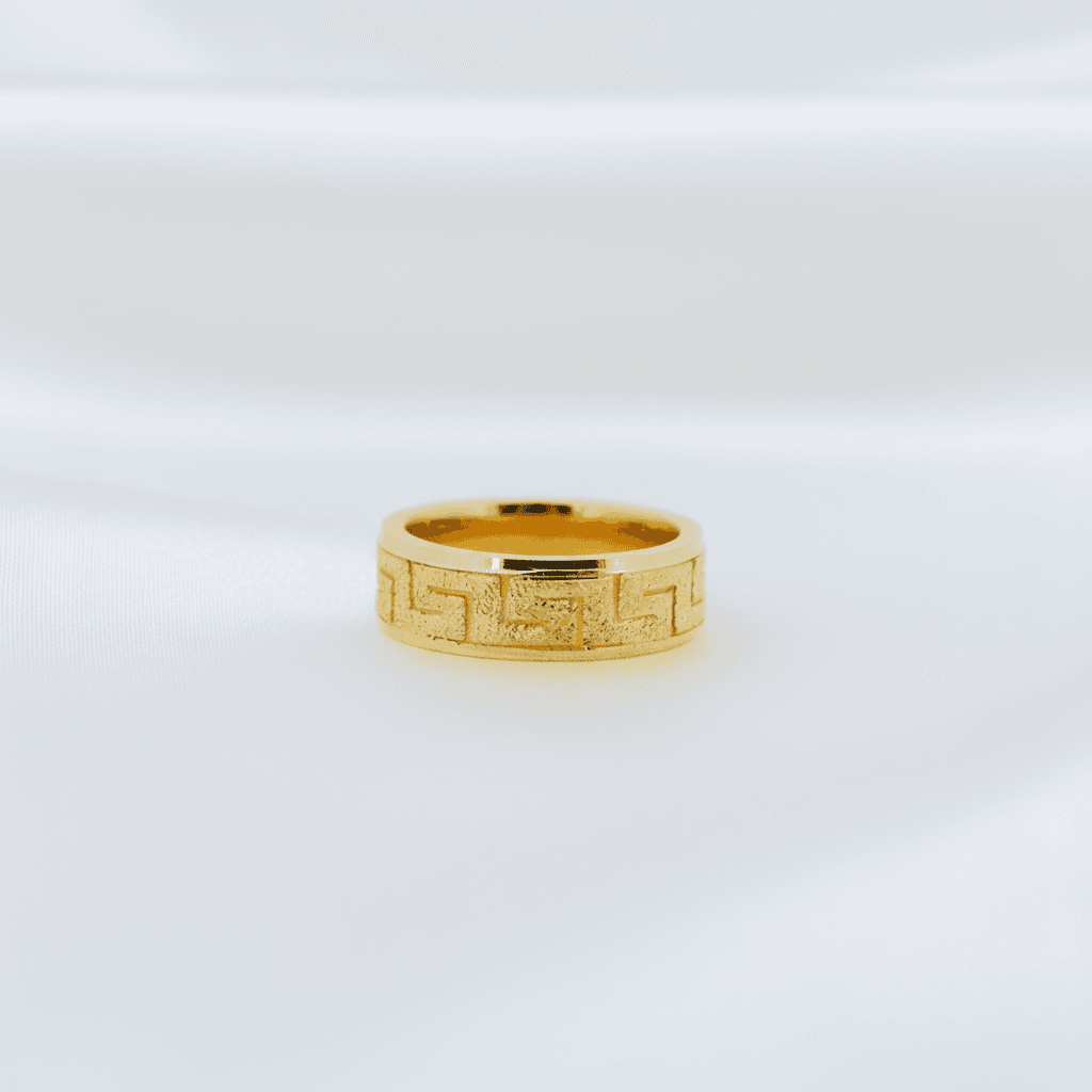 Gold Greek Key Ring