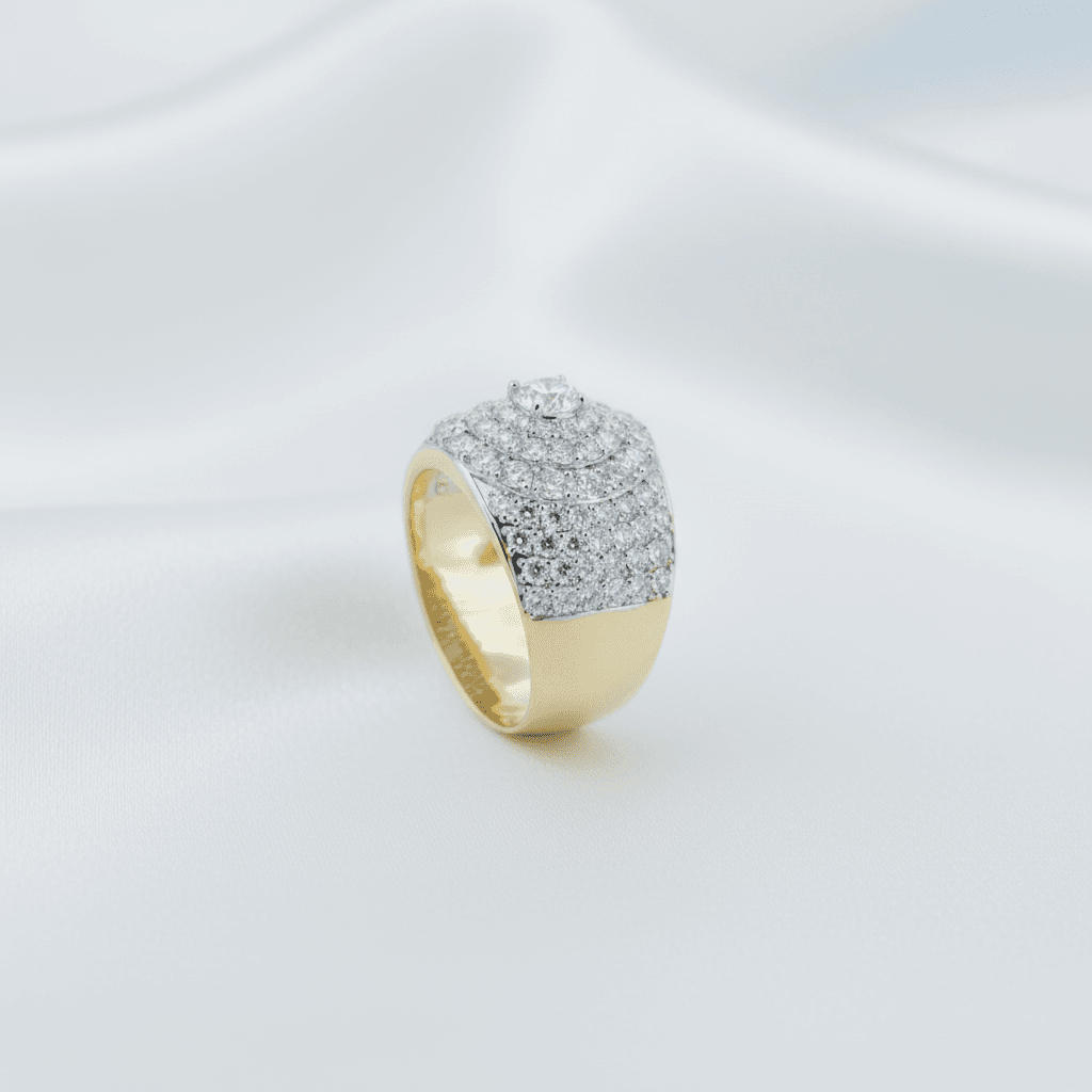Diamond Pave Dome Ring