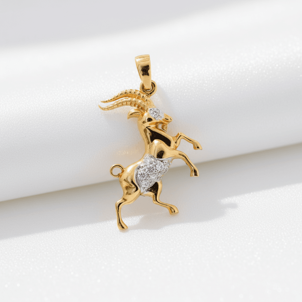 Goat Diamond Pendant