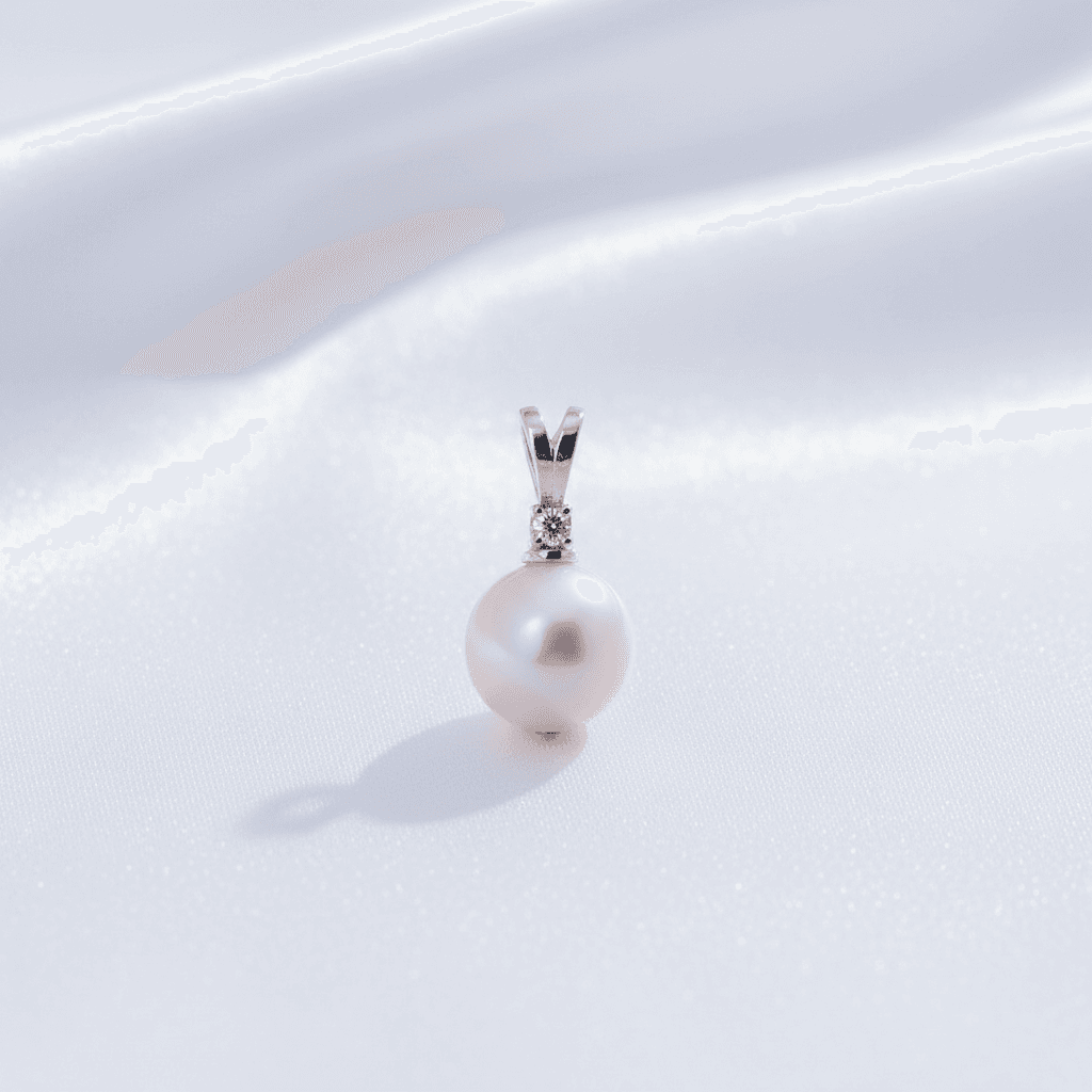 Pink Pearl Diamond Pendant