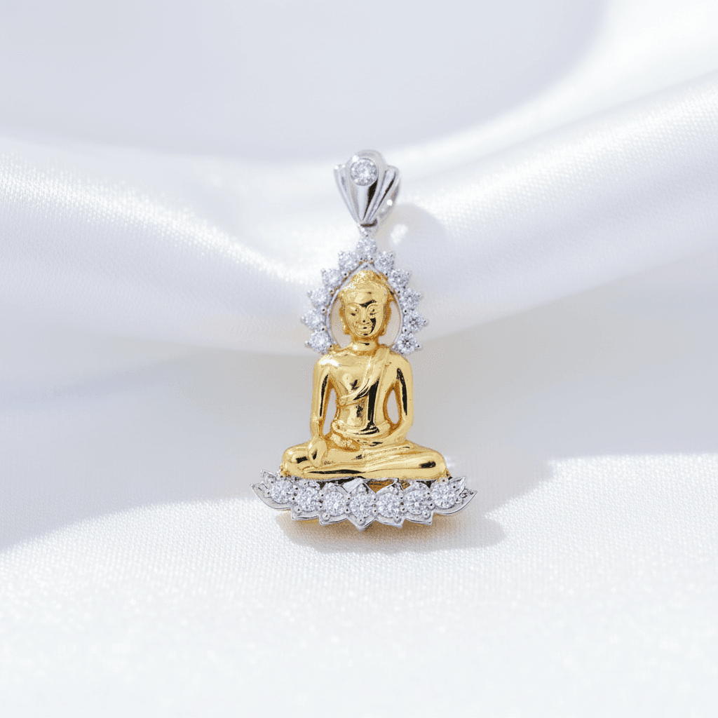 Buddha Crown Diamond Pendant