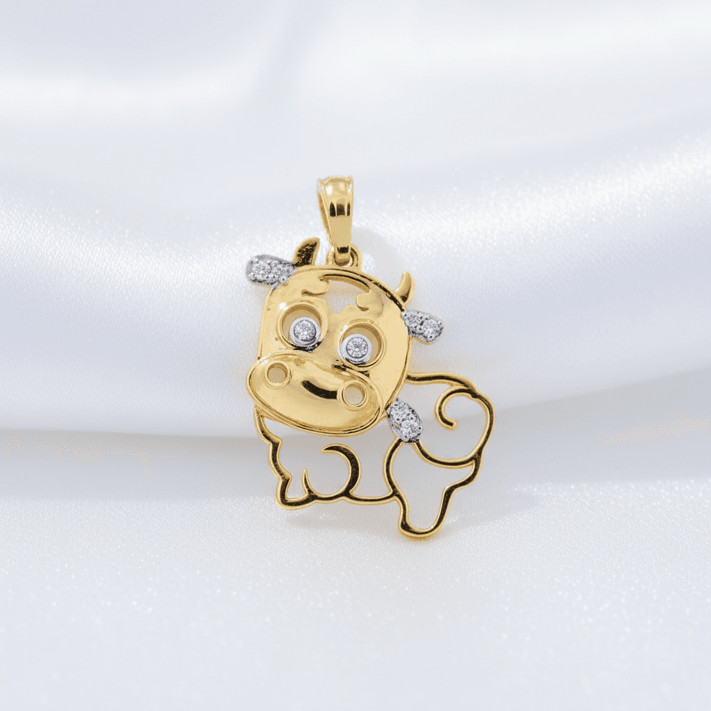 Ox Zodiac Diamond Pendant