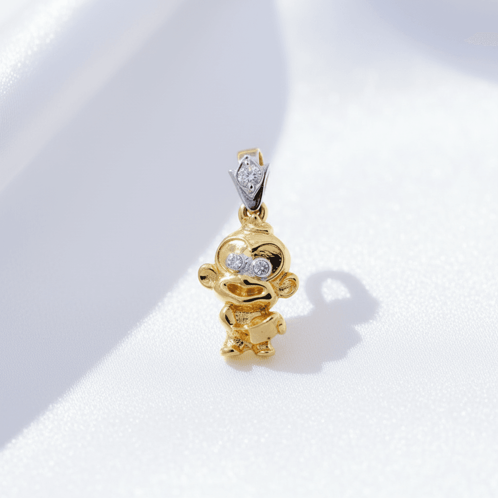 Monkey Diamond Pendant