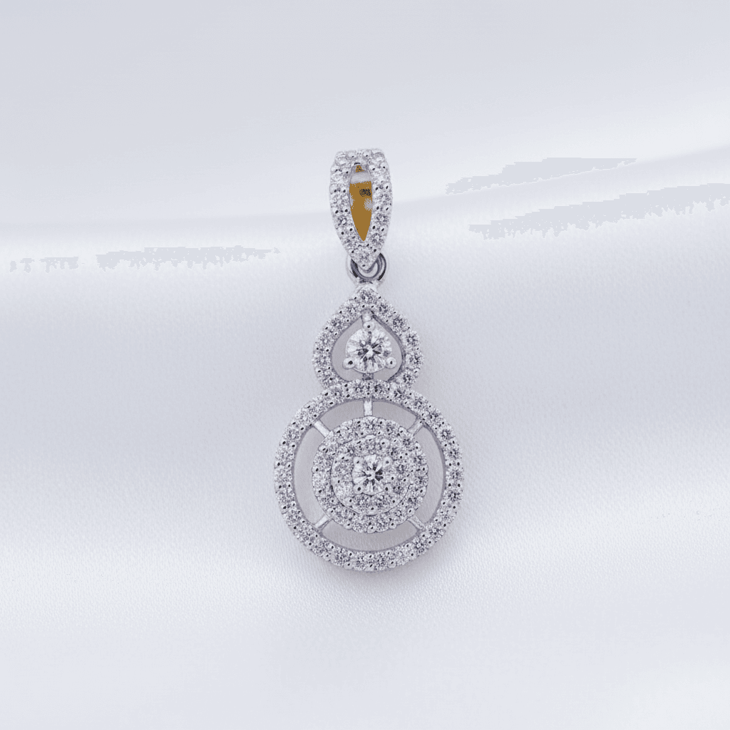 Diamond Pendant (White Gold)