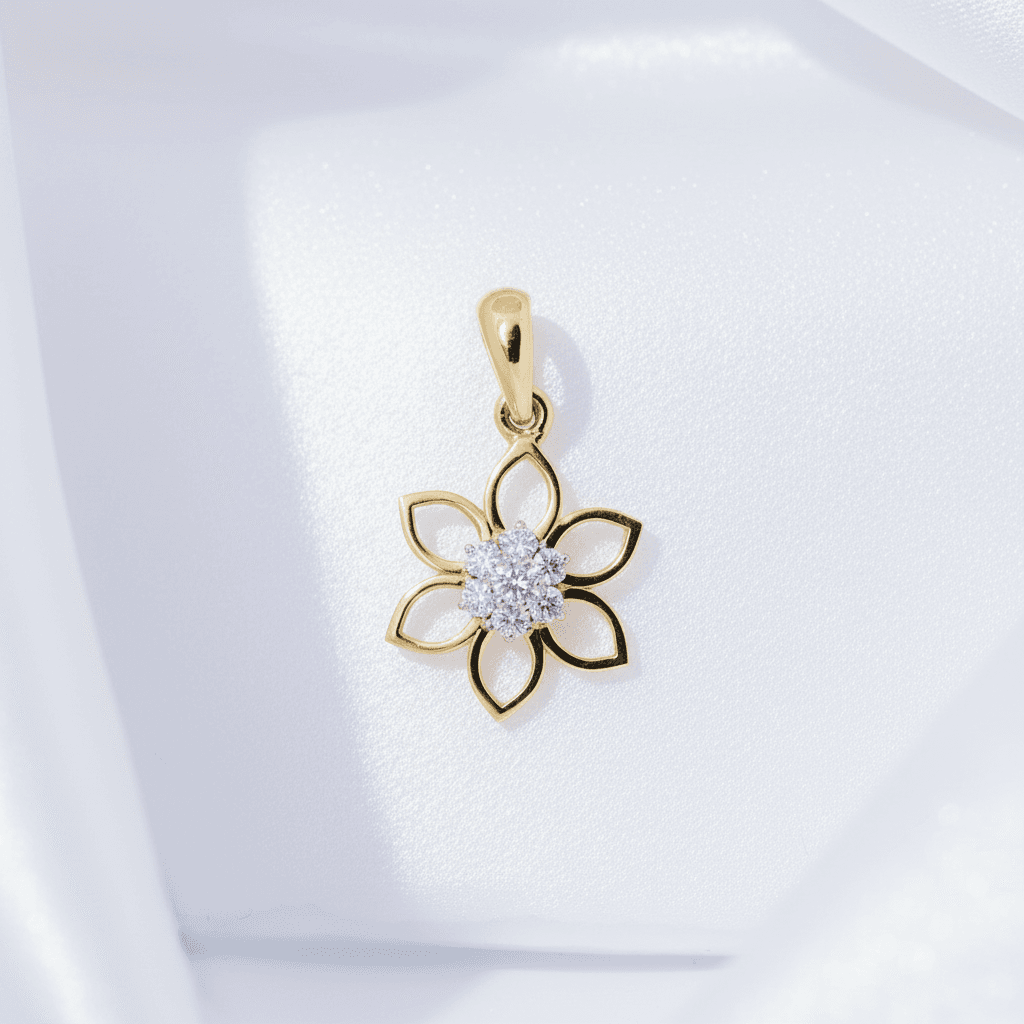 Flower Diamond Pendant
