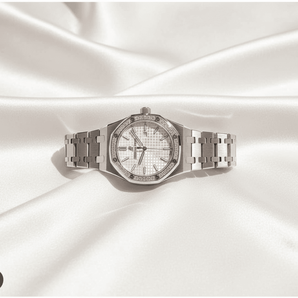 Octagonal Bezel Diamond Sports Watch