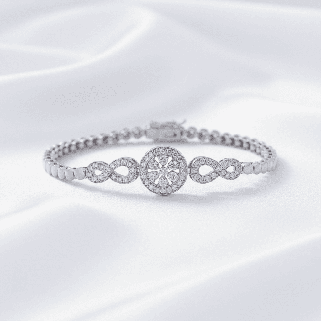 Infinity Diamond Cluster Bracelet — BR009