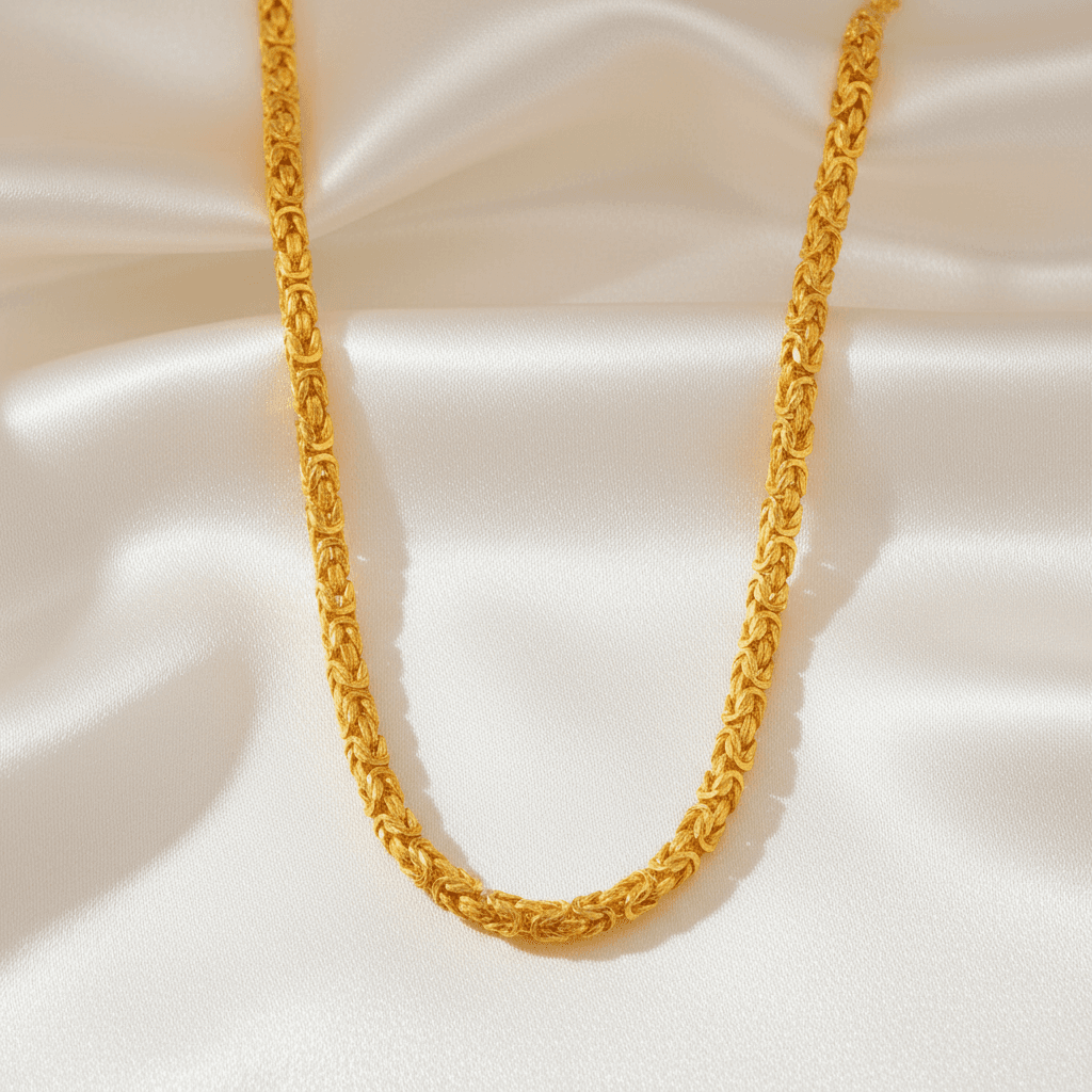 Gold Byzantine Chain Necklace