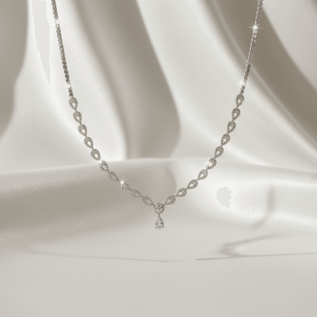 Elegant Diamond Pendant Necklace — DN052