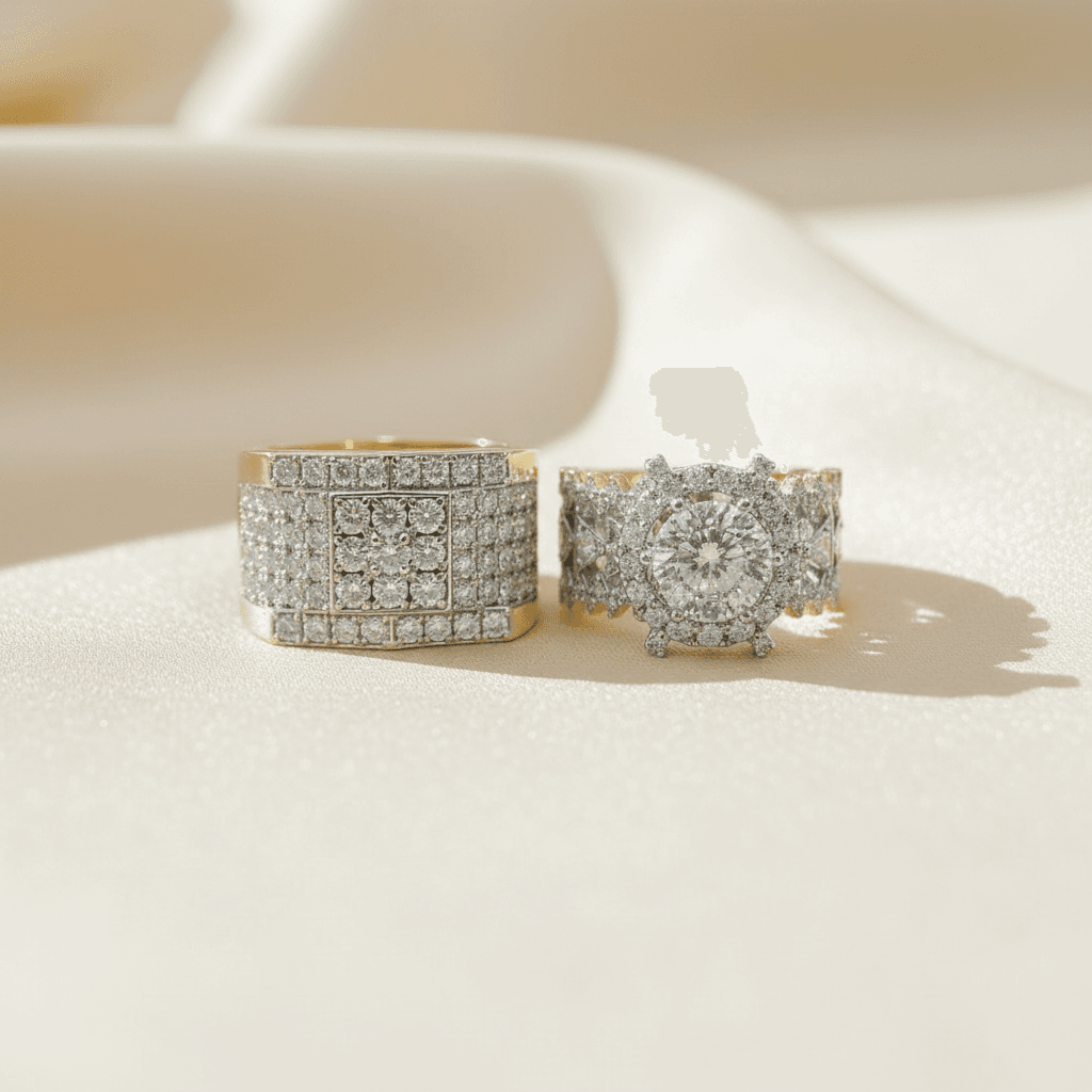 Couple Diamond Ring Set