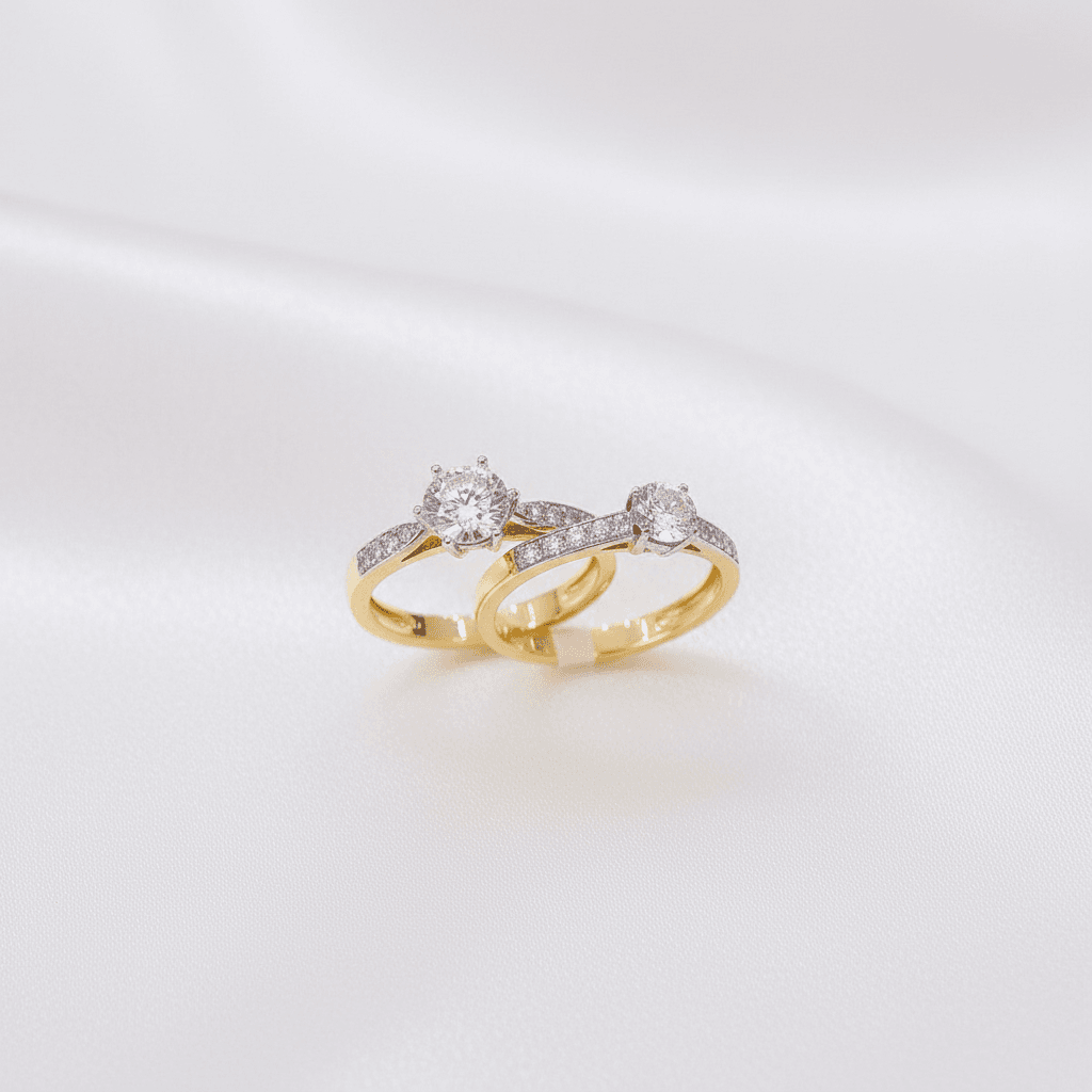 Yellow Gold Couple Rings
