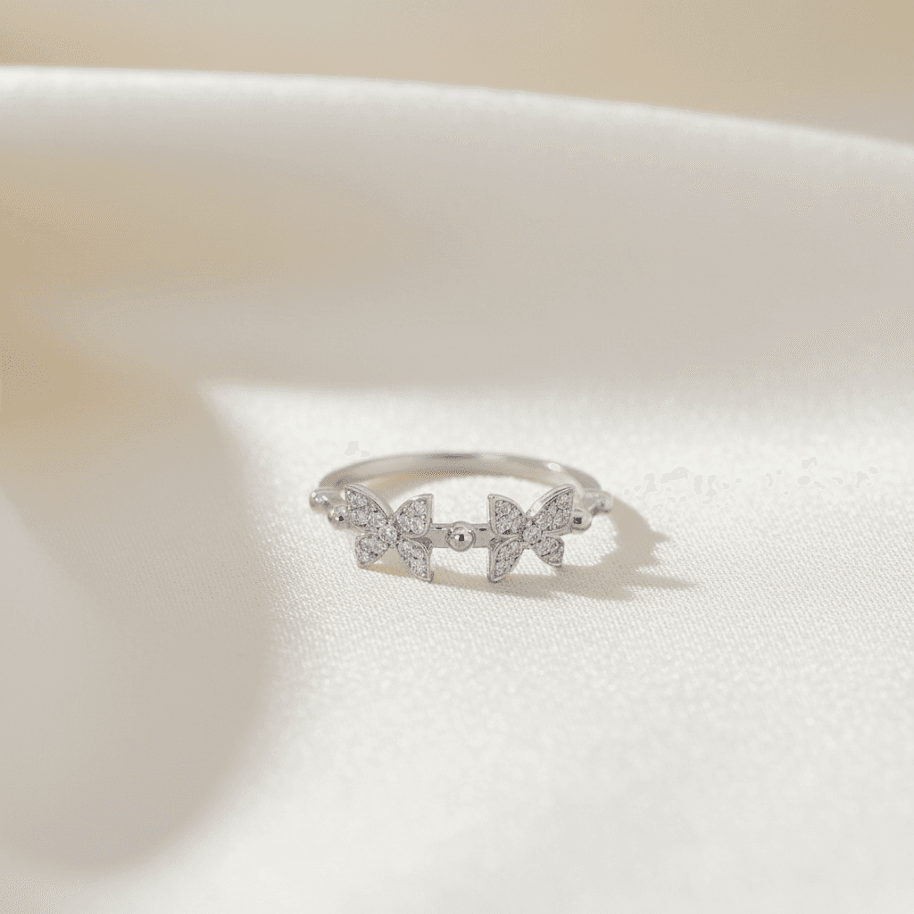 Butterfly Diamond Ring