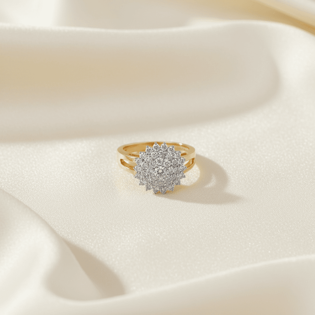 Starburst Cluster Diamond Ring