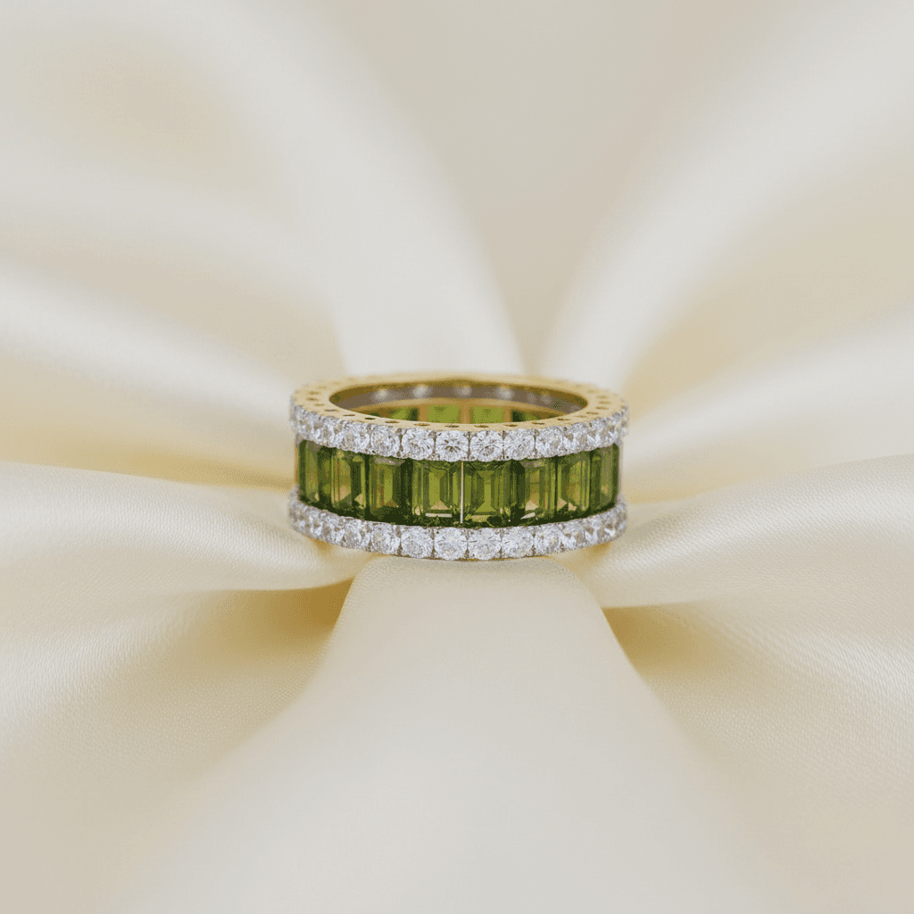 Peridot Eternity Band — RF0585