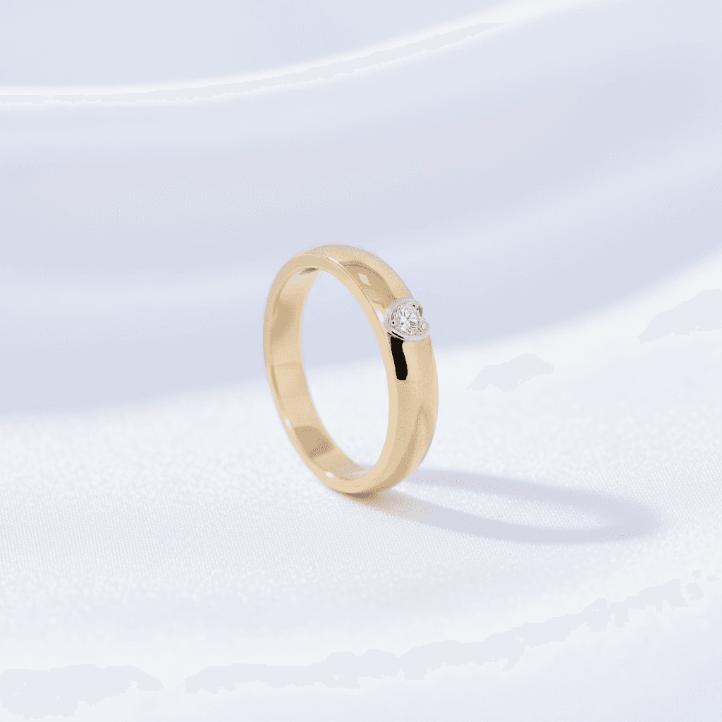 Minimalist Tension Diamond Band Ring