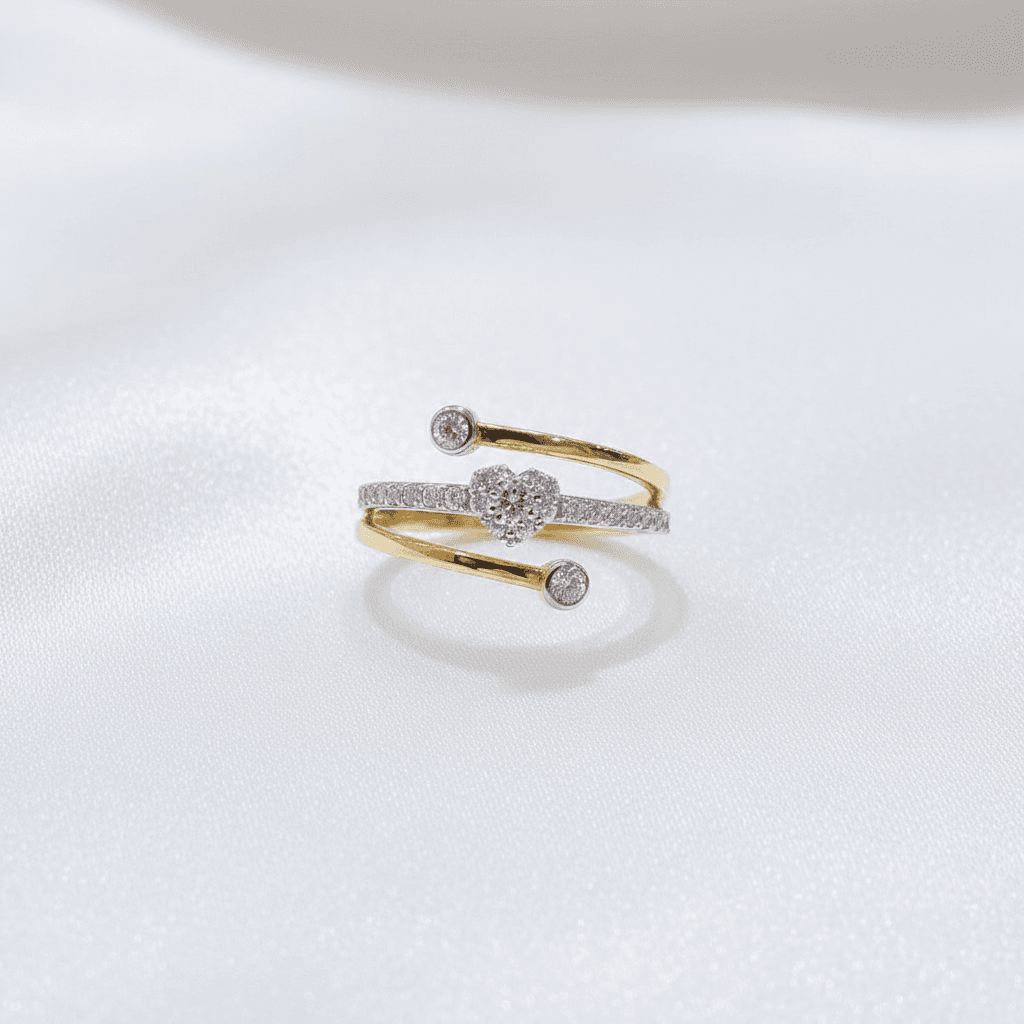Triple Bypass Cluster Diamond Ring — RF0626