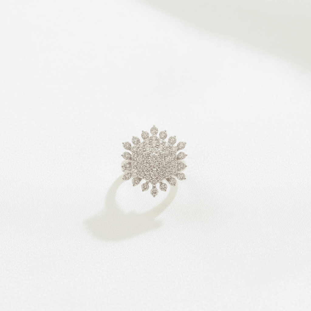 Sunburst Marquise Diamond Cocktail Ring