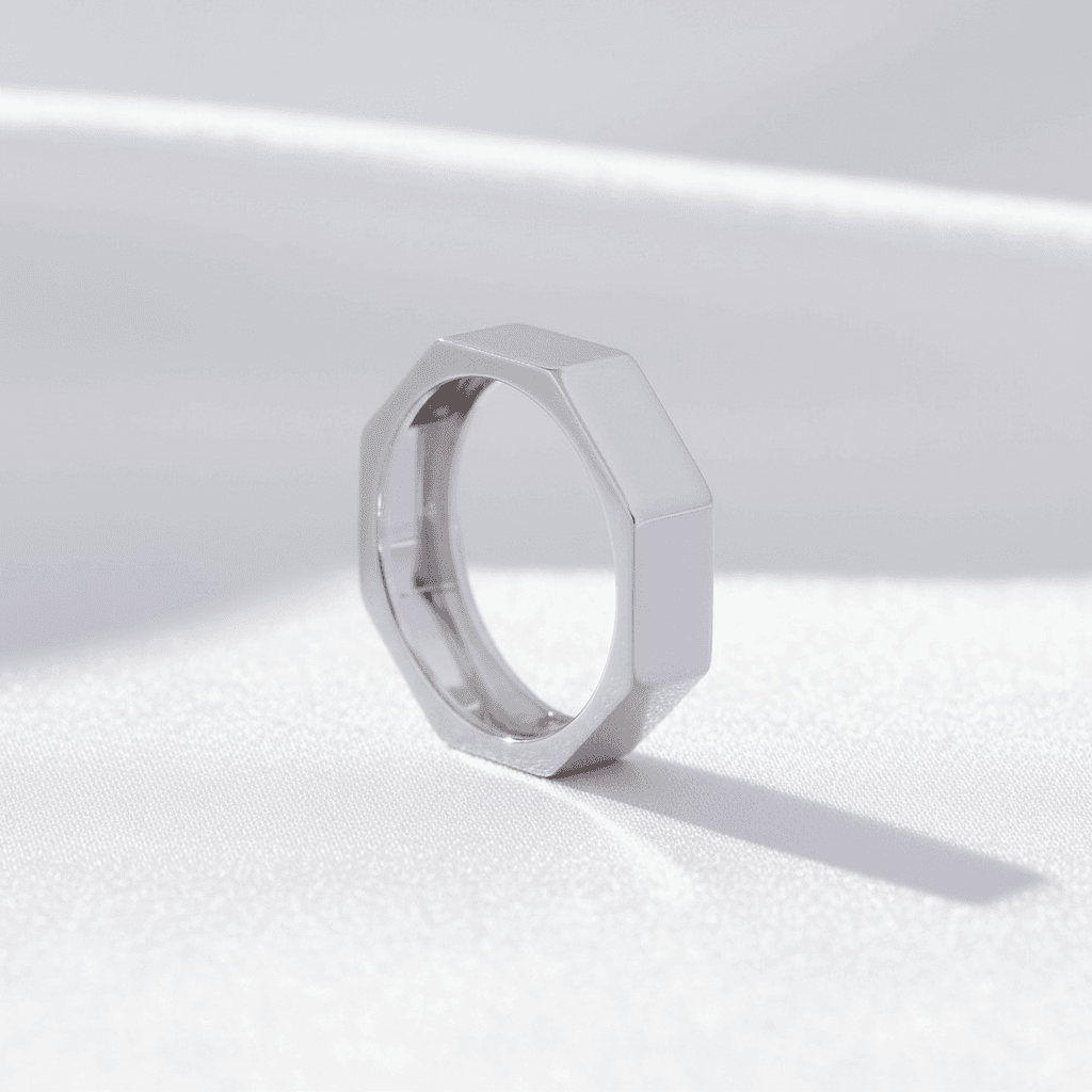 Men's Hexagonal Signet Ring — RM013
