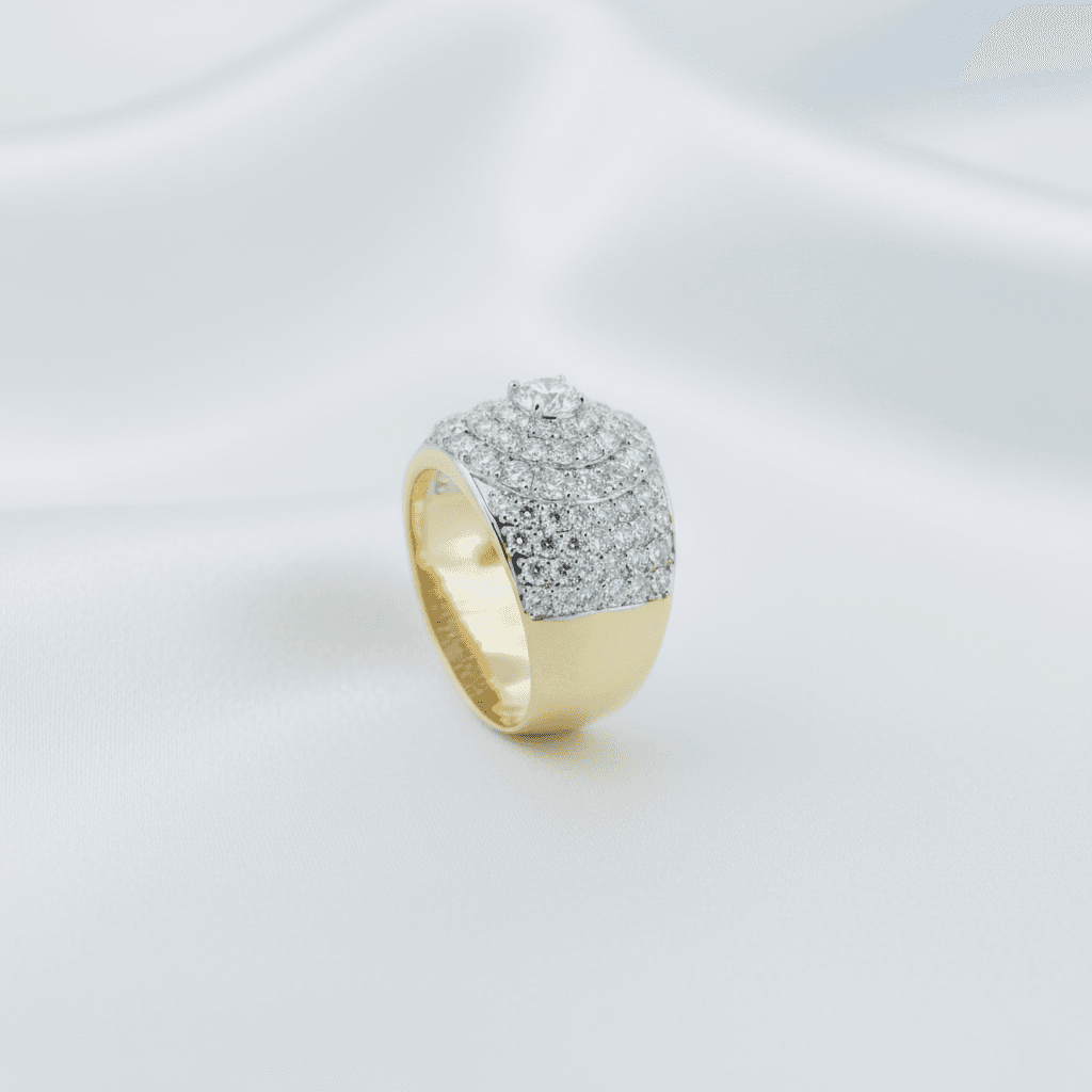 Diamond Pave Dome Ring — RM038