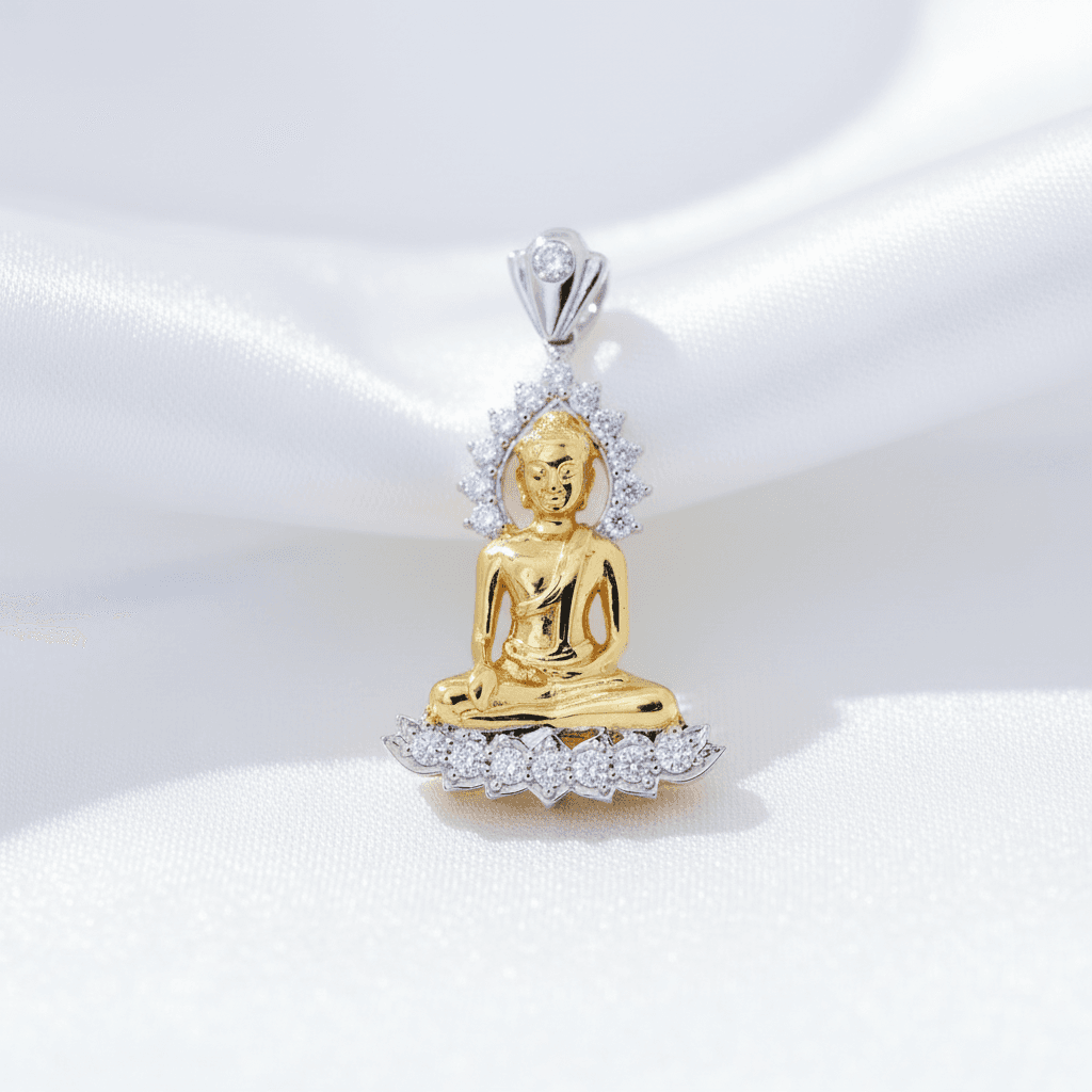Buddha Crown Diamond Pendant — P0351