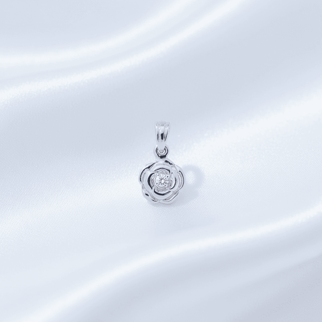 Classic Solitaire Diamond Pendant — P07522