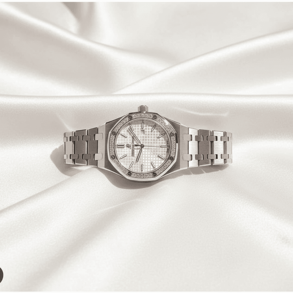 Octagonal Bezel Diamond Sports Watch — W023